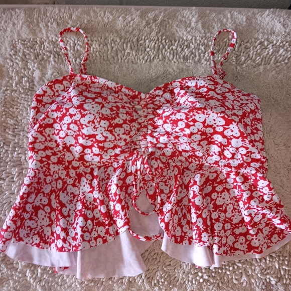 2 piece tankini swimsuit bathing suit - Picture 3 of 7